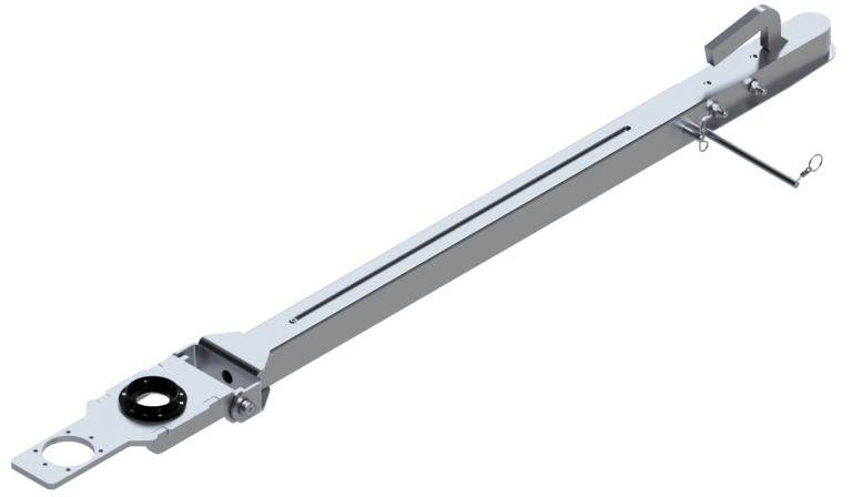 Bras articulé pour attache remorque