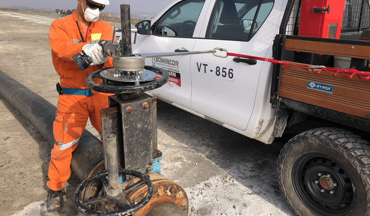 MC89 modec portable valve actuator with banjo / drive head